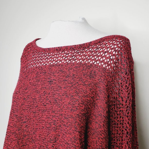 Jessica Simpson Red Off-the-Shoulder Sweater - Picture 5 of 14